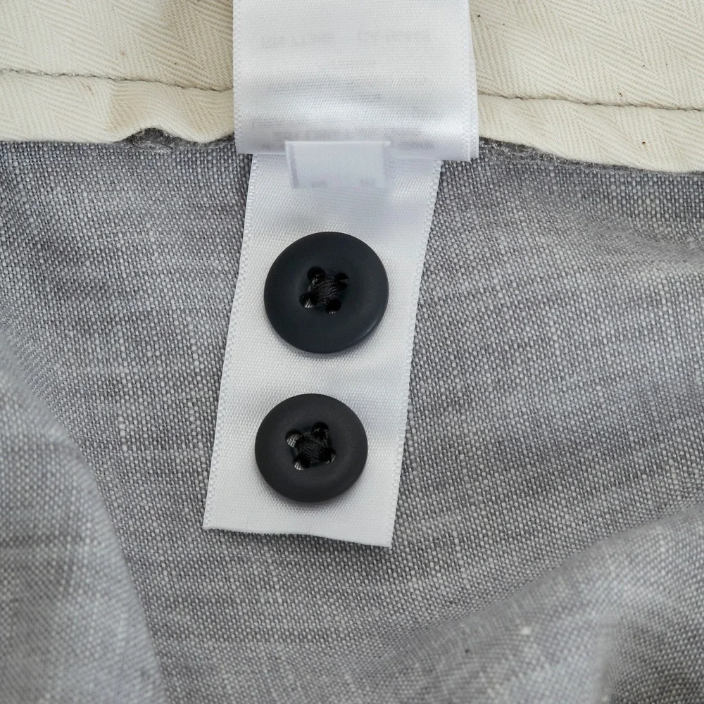 J.Crew Oarsman Linen Mens Pants 31x30 Gray Straight Leg CA092 FITS 31x27.5